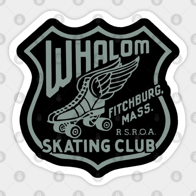 Vintage Roller Skating Fitchburg Massachusetts Sticker by Timeless Chaos